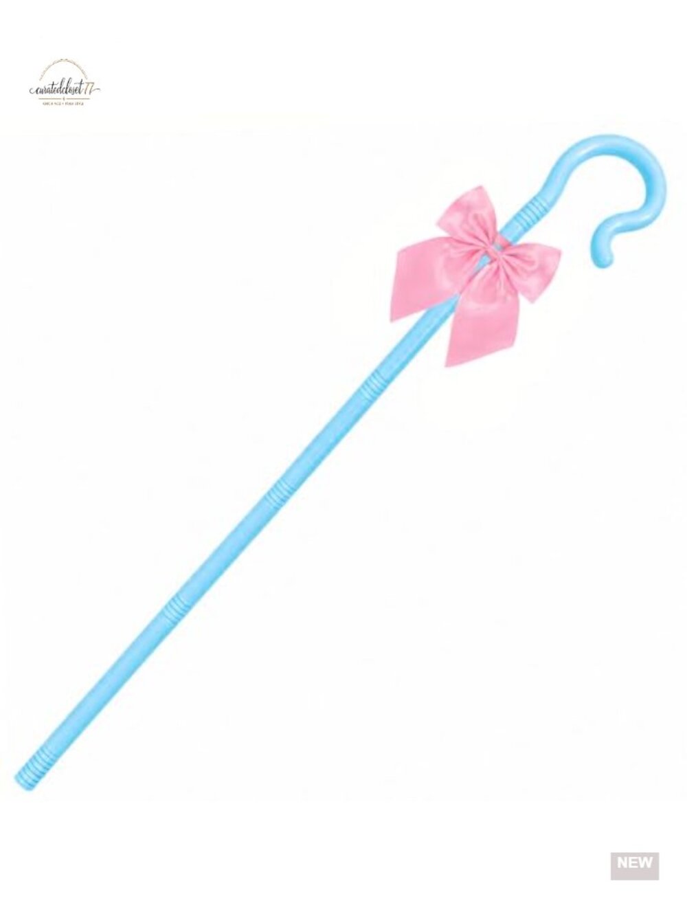 52 Inch Detachable Holiday Cosplay Staff Prop with Satin Bow